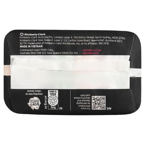 U By Kotex Super Wings Maxi Pads 14 Pack