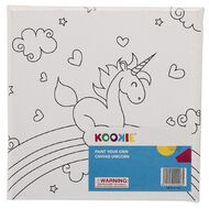 Kookie Paint Your Own Canvas Unicorn Small