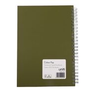 Uniti Colour Pop Notebook Spiral Hardback Green A5