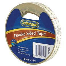 Doublesided Tape 18mm x 33m Clear
