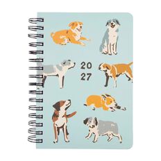 Uniti 2027 A5 Date To Page Diary Dogs