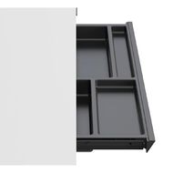 Workspace Height Adjustable Desk 1200W with Drawer White