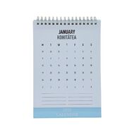 WS 2026 Desk Calendar Hard Back Blue Blue