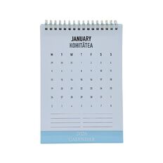 WS 2026 Desk Calendar Hard Back Multi-Coloured