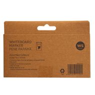 WS Whiteboard Marker Chisel Assorted 4 Pack