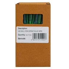 WS Ballpen Sprint Grip 50 Pack Blue