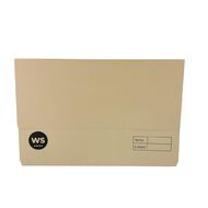 WS Manilla Document Wallet Bluff Orange Foolscap