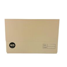 WS Manilla Document Wallet Bluff Orange Foolscap