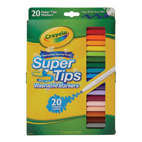 Crayola Super Tips Washable Markers 20-Count