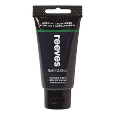 Reeves Fine Acrylic Paint Paynes Grey 610 75ml
