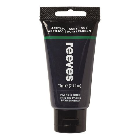 Reeves Fine Acrylic Paint Paynes Grey 610 75ml
