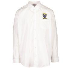 Schooltex Porirua College Long Sleeve Shirt with Embroidery