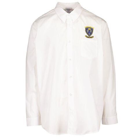 Schooltex Porirua College Long Sleeve Shirt with Embroidery