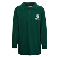 Schooltex Burnside Primary Long Sleeve Polo with Embroidery