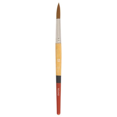 Princeton Snap Brush Short Handle Taklon Round 12 White