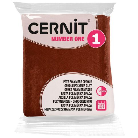 Cernit Polymer Clay No1 56g Brown Brown