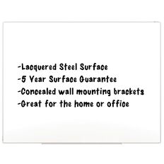 Boyd Visuals Lacquered Whiteboard 600 x 900mm