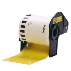 Brother DK22606 Label Tape Black on Yellow