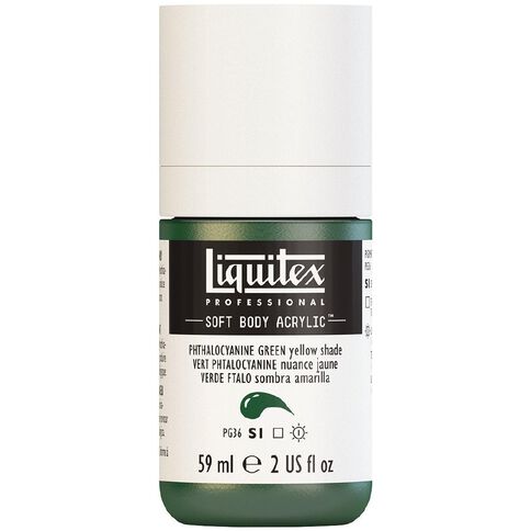 Liquitex Soft Body S1 Acrylic Paint Phthalo Green Yellow Shade