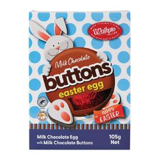 Waikato Valley Chocolates Milk Chocolate Buttons Easter Egg 105g
