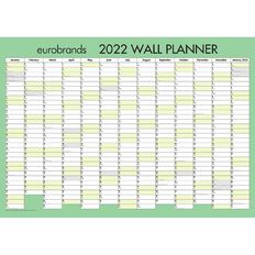 Eurobrands Wall Planner 2022 (700 x 990mm) Laminated Large