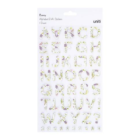 Uniti Bunny Alpha Stickers