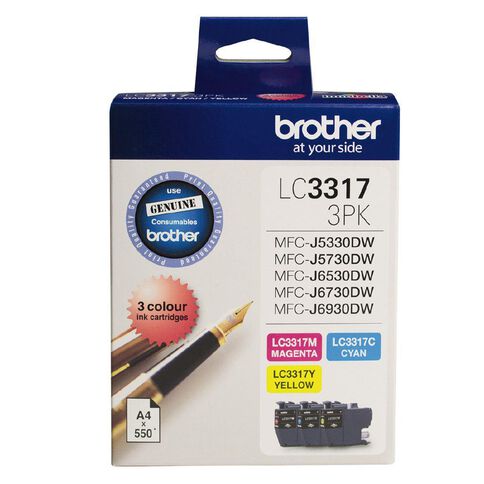 Brother Ink LC3317 Colour 3 Pack
