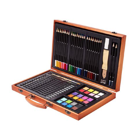 Jasart Art Advantage Starter Set With Wooden Carry Case 70 Pieces Jasart Art Advantage Starter Set With Wooden Carry Case 70 Pieces