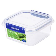 Sistema Klip It Plus Square Container Assorted 1.15L