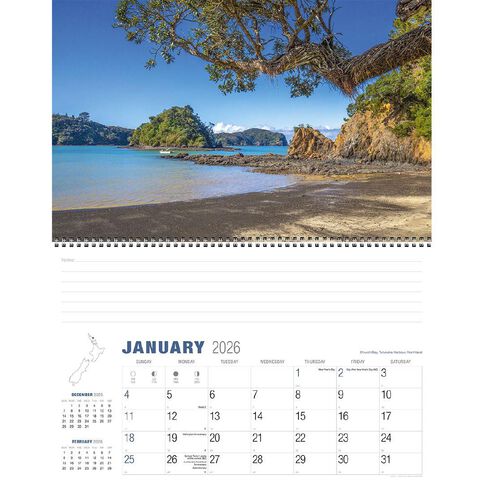 Easy2C 2026 Calendar Spirit Of NZ Landscape