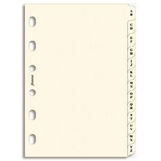 Filofax Refill Pocket A-Z Index White