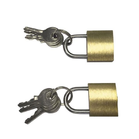 Samson Brass Padlock 20mm 2 Pack