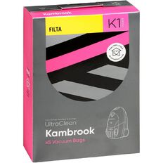 Ultra Clean K1 Vacuum Bags For Kambrook/Cascade/Sanyo 70069 5 Pack
