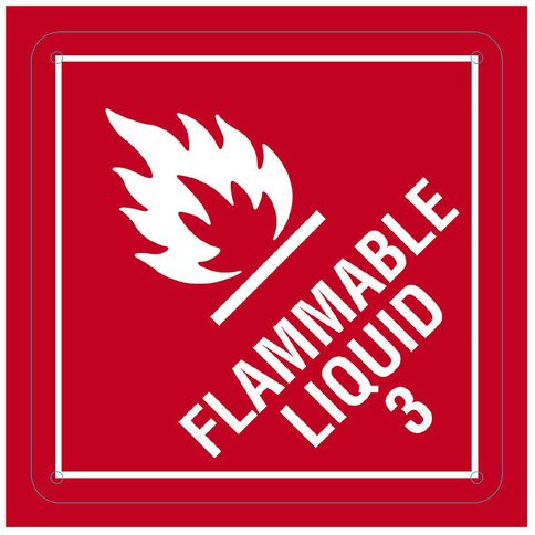 WS Flammable Liquid Sign Small 300mm x 300mm