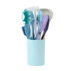 Living & Co Silicone Kitchen Utensil Set Multi-Coloured 10 Piece