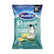 Bluebird Original Cut Sour Cream and Chives 150g