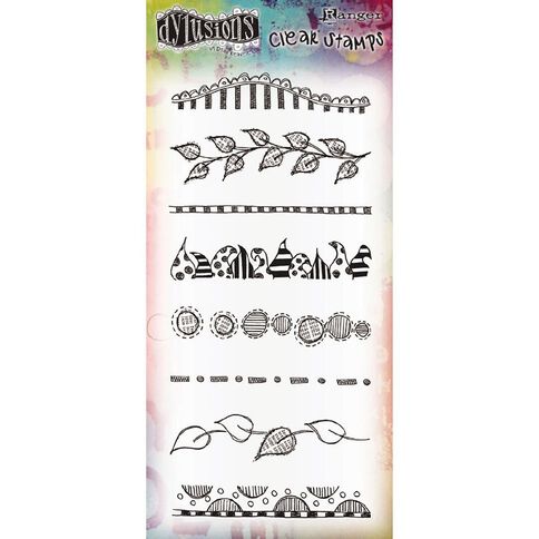 Ranger Dylusions Stamp Clearly Borders