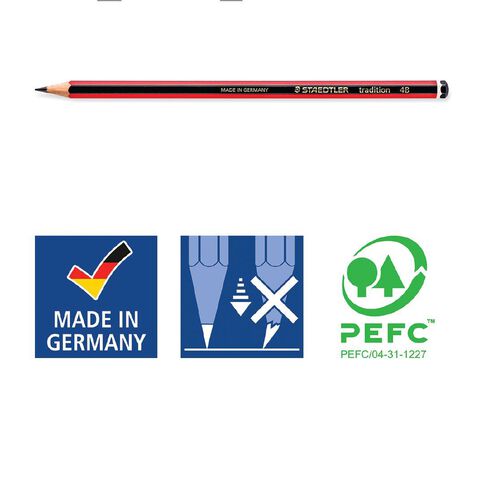 Staedtler Tradition 110 Graphite Pencil 4B 12 Pack