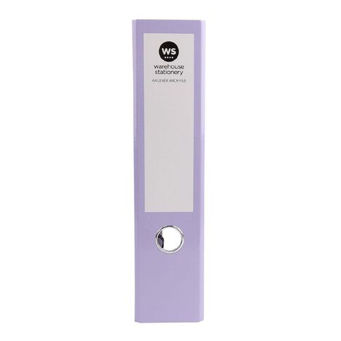WS Lever Arch File Purple Mid