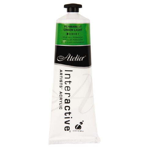 Atelier S2 Acrylic Paint Permanent Light Green 80ml