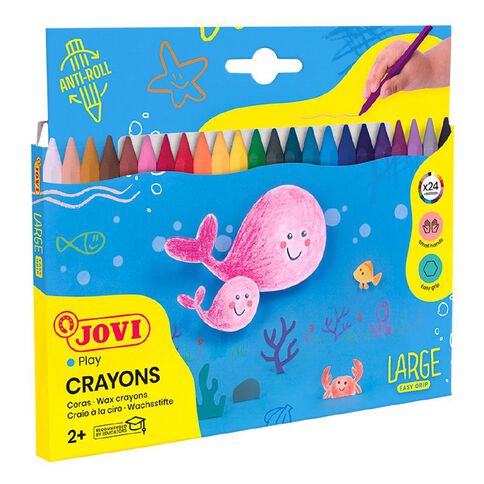 Jovi Plastic Crayons 24 Pack