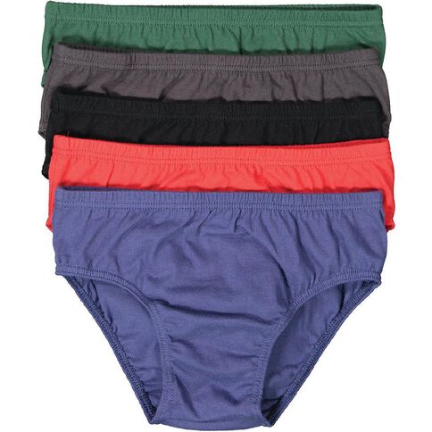 H&H Essentials for Kids' Cotton Briefs 5 Pack