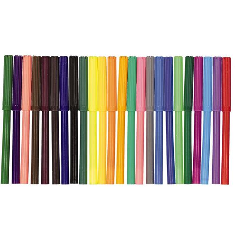 Kookie Felt Pens Multi-Coloured 24 Pack