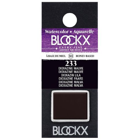 BLOCKX Watercolour Half Pan S3 233 Dioxazine Mauve