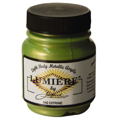Jacquard Lumiere Acrylic Paint Citrine 66.54ml