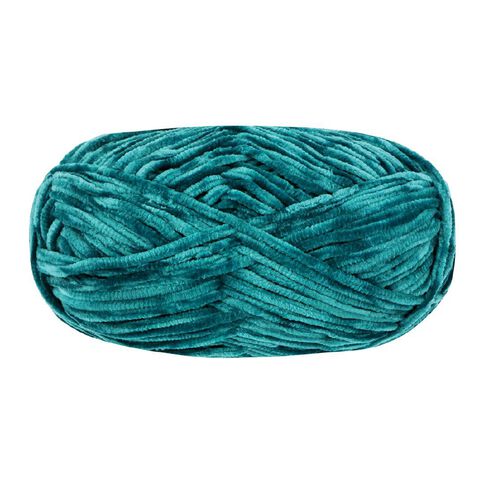 Birch Velvet Yarn 100% Polyester 100G Teal