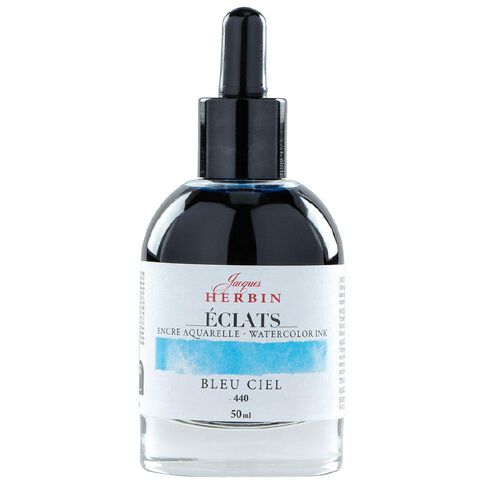 Jacques Herbin Eclats Watercolour Ink 440 Sky Blue 50ml
