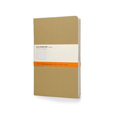 Moleskine Cahier Large Notebook Ruled Kraft 3 Pack