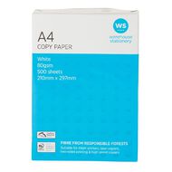 WS Photocopy Paper 80gsm 500 Pack A4