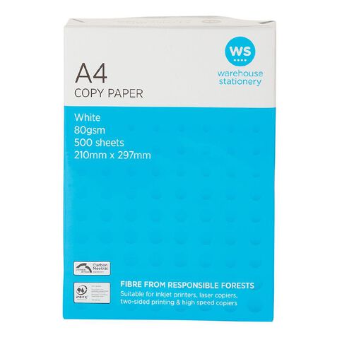 WS Photocopy Paper 80gsm 500 Pack A4
